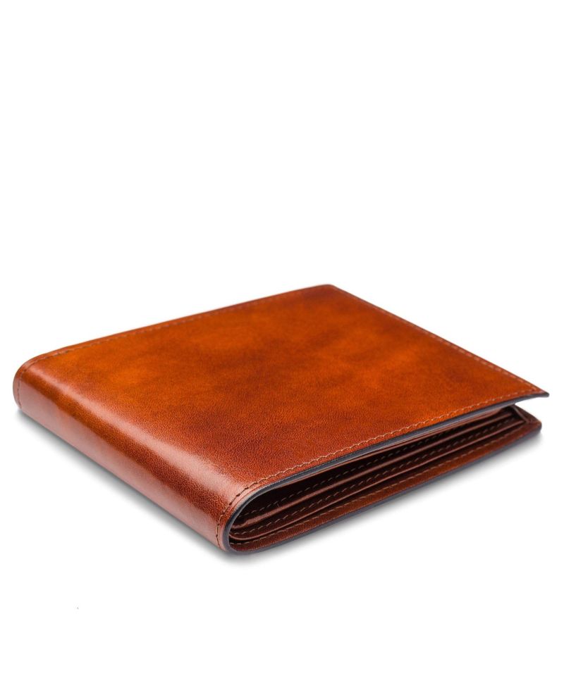 Men's Old Leather Continental ID Wallet