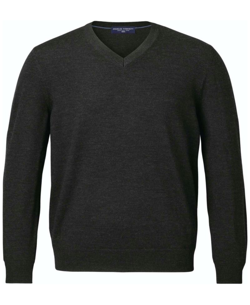 Men's V-Neck Regular-Fit Sweater