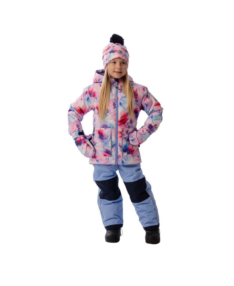 Big Girls (6-14) Light Weight Two Piece Chill Snowsuit Printed Flowers
