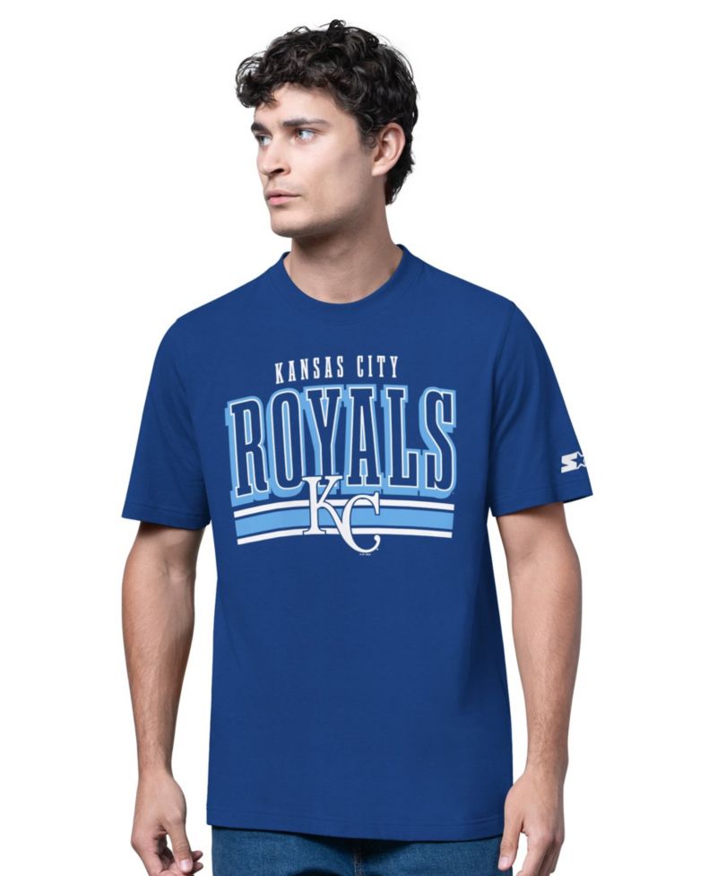 Men's Heather Gray/Royal Kansas City Royals Two-Pack Long Sleeve & Short Sleeve T-Shirt Set