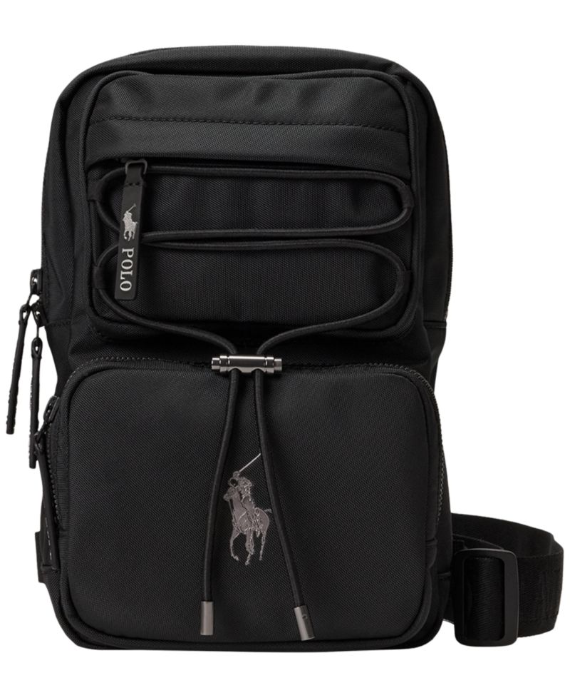 Men's Logo-Trim Crossbody Sling Bag