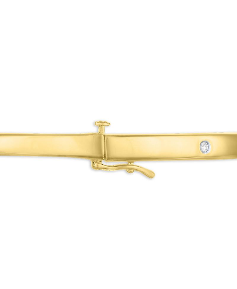 Diamond Dot Station Bracelet (1/10 ct. t.w.) in 14k Gold-Plated Sterling Silver
