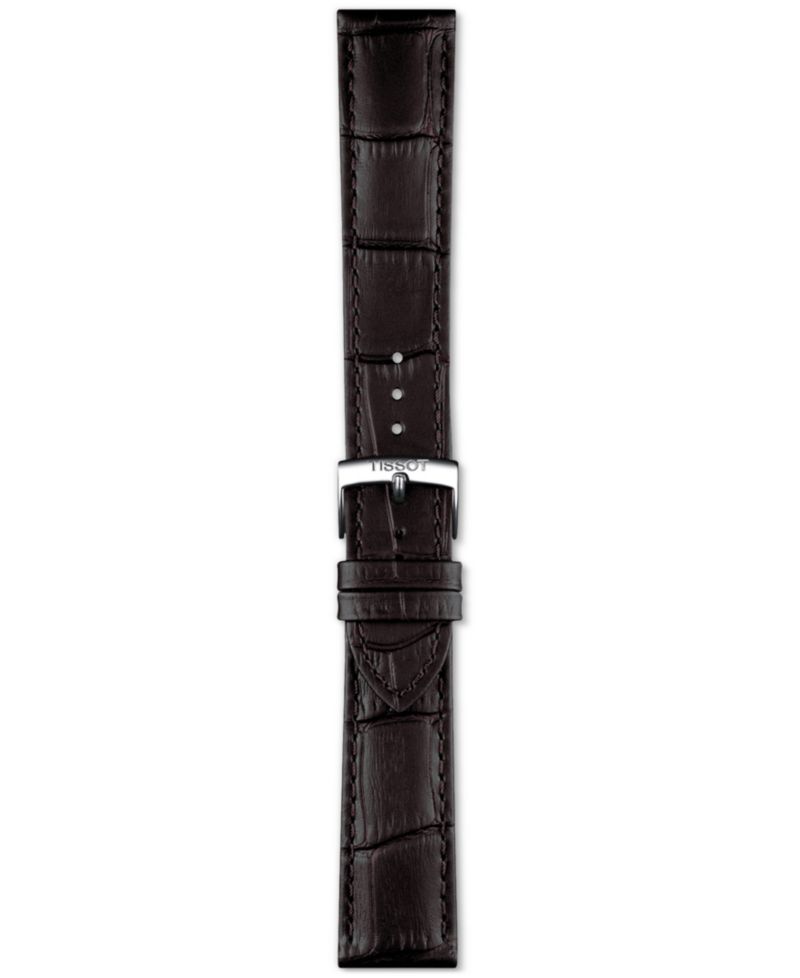 Men's Swiss PR 100 Brown Leather Strap Watch 40mm