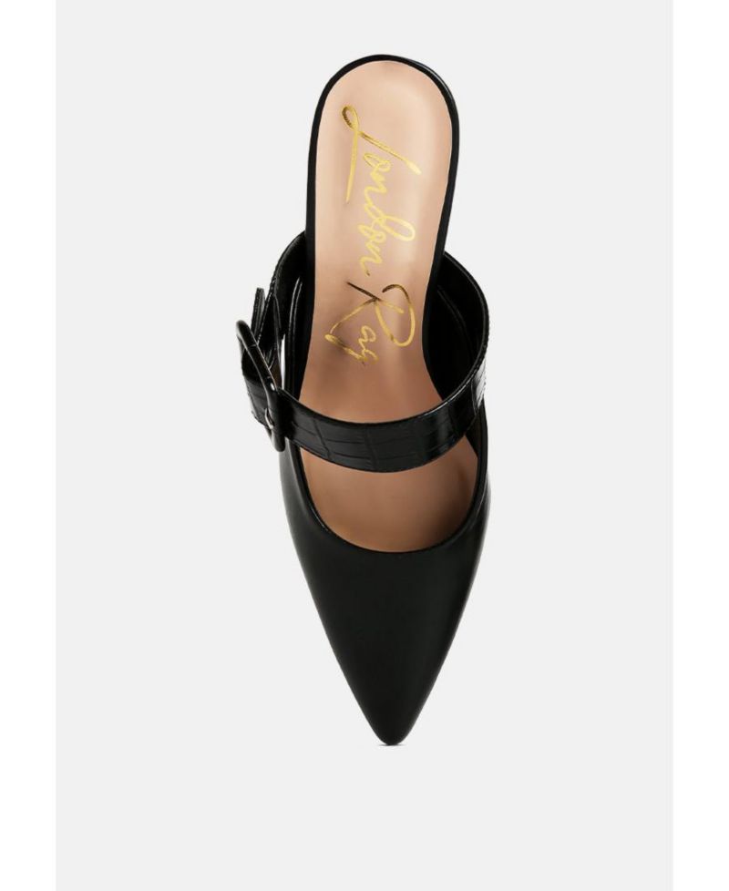 Womens Shein Star Slim Block Heel Mules