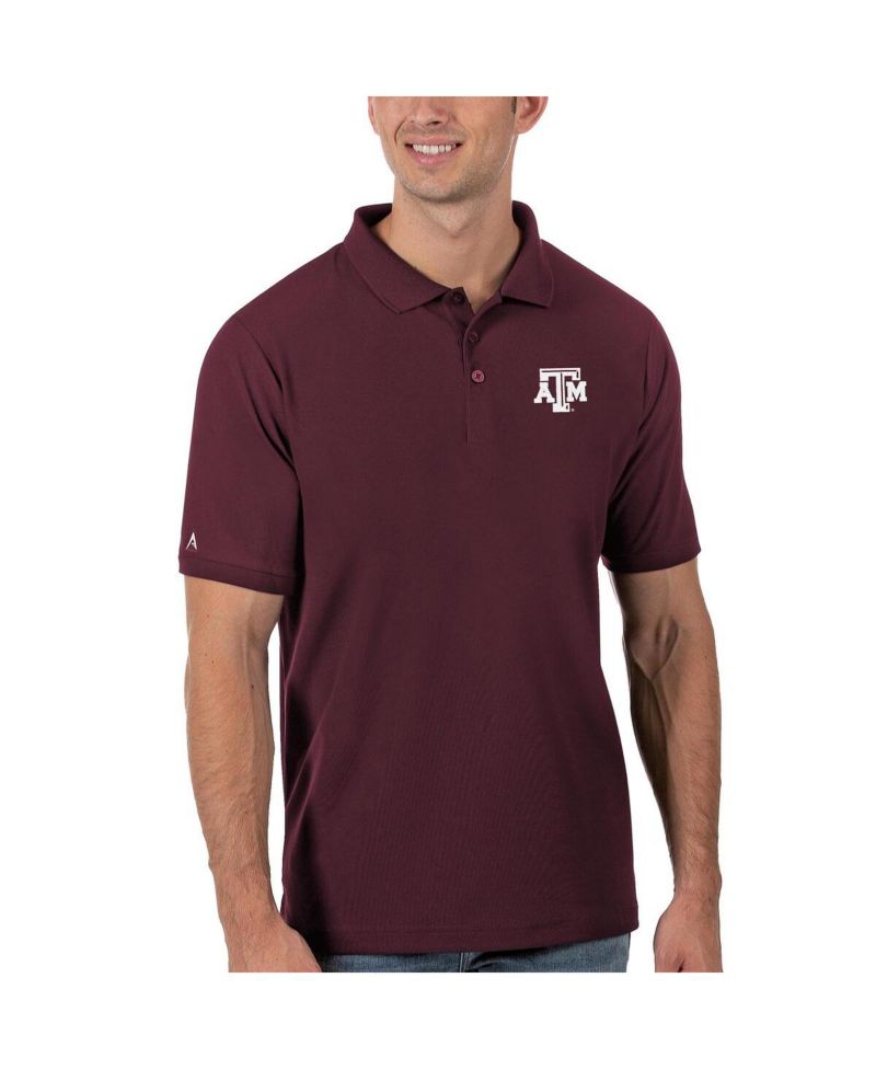 Men's Maroon Texas A&M Aggies Legacy Pique Polo