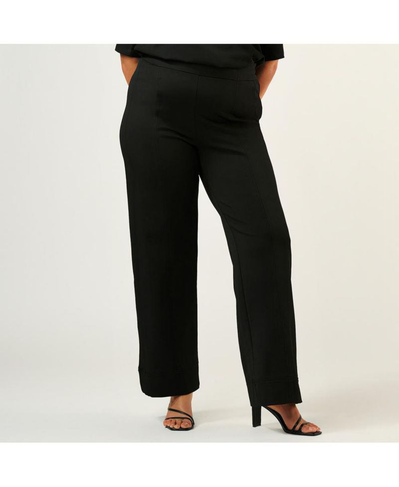 Plus Size Jolene Straight Leg High Rise Tailored Pant