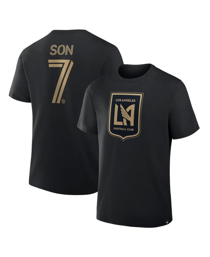 Men's Son Heung-Min Black LAFC Name & Number T-Shirt