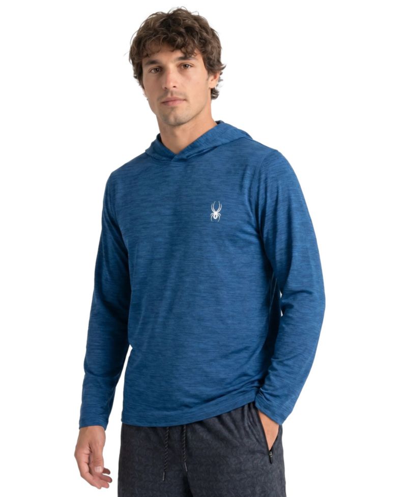 Men's Classic Heather Hooded Long-Sleeve Rash Guard