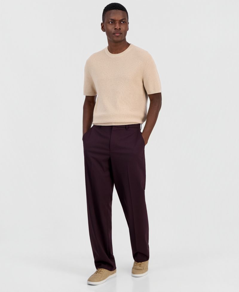 Men's Modern Fit Straight Leg Dress Pants