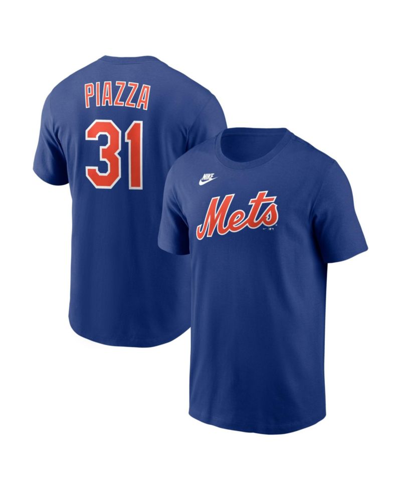 Men's Mike Piazza Royal New York Mets Cooperstown Collection Name & Number T-Shirt