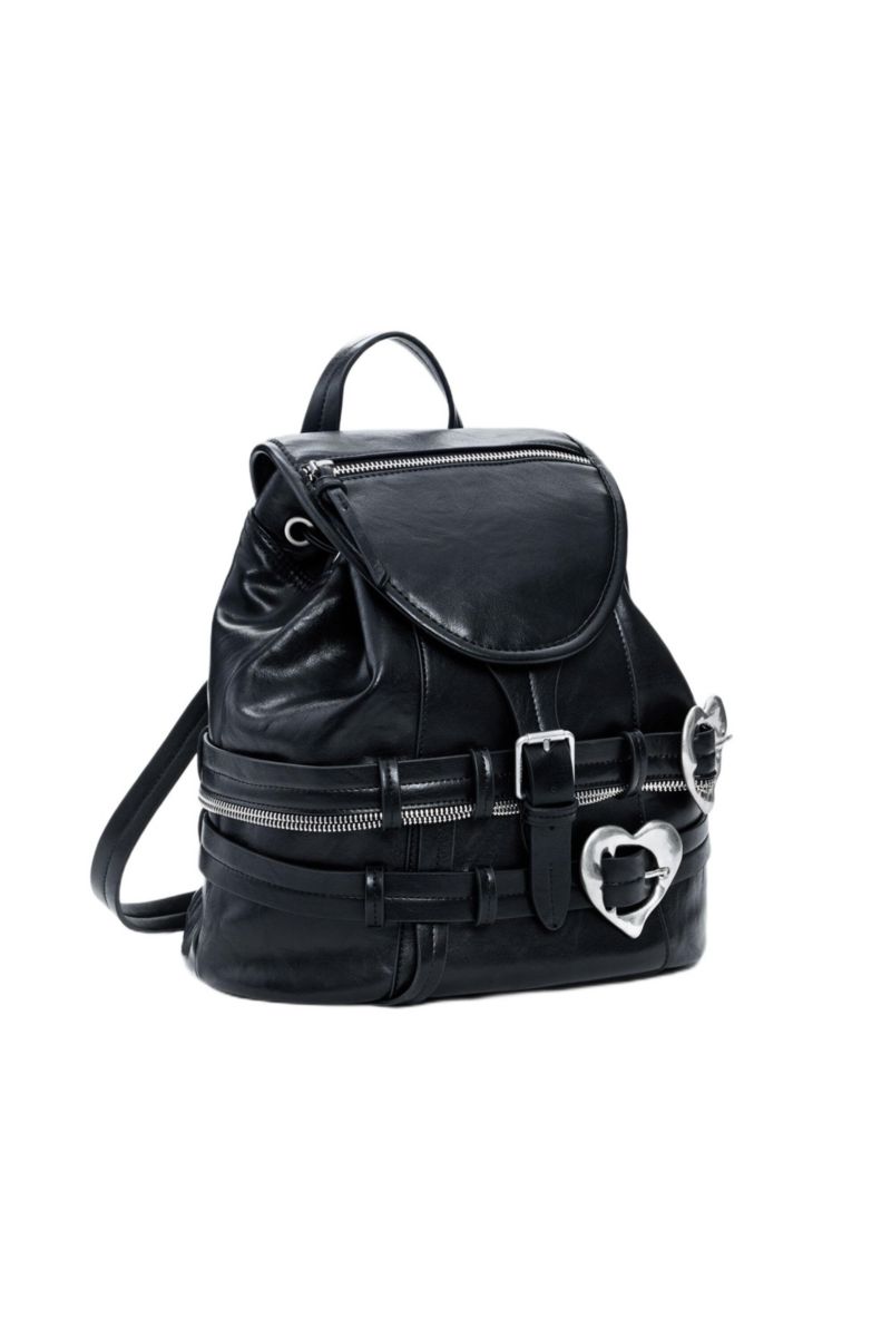 Women's Backpack buckles hearts