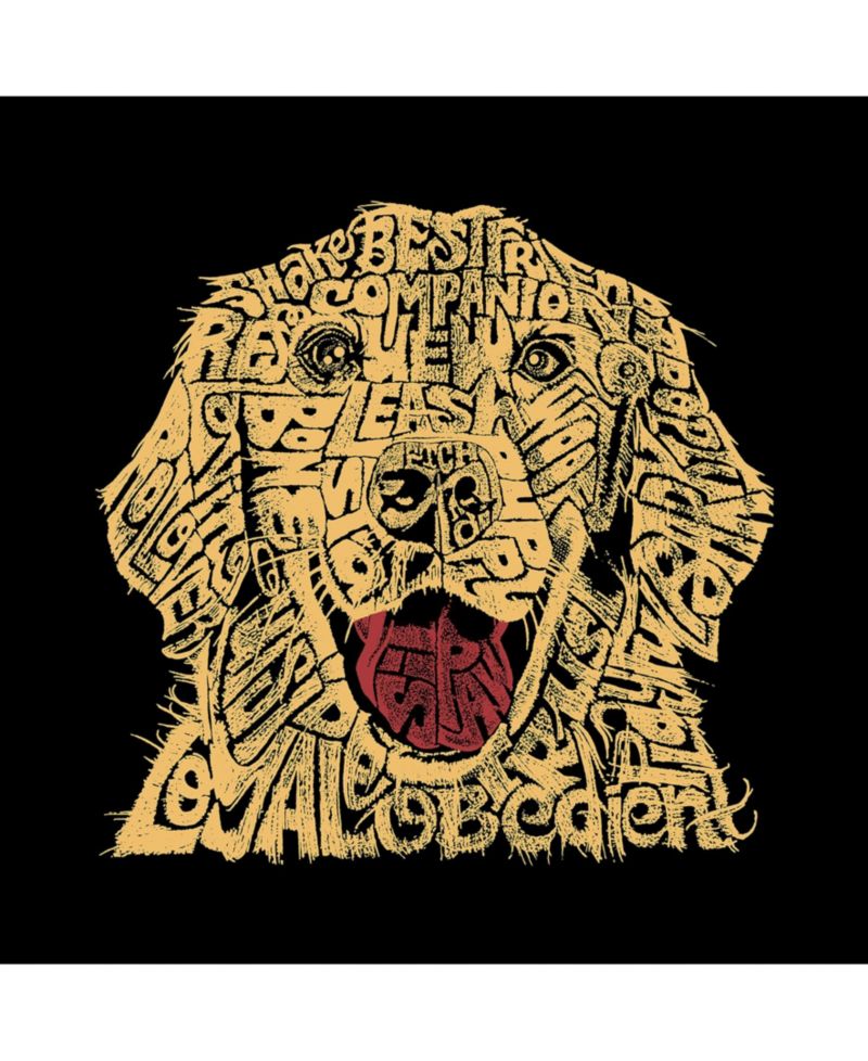 Men's Word Art Hooded Sweatshirt - Dog