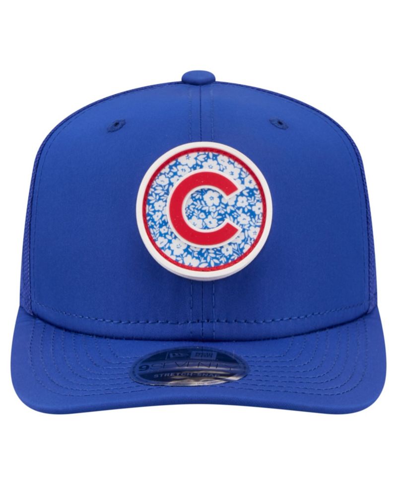 Men's Royal Chicago Cubs Floral Patch 9SEVENTY Adjustable Hat