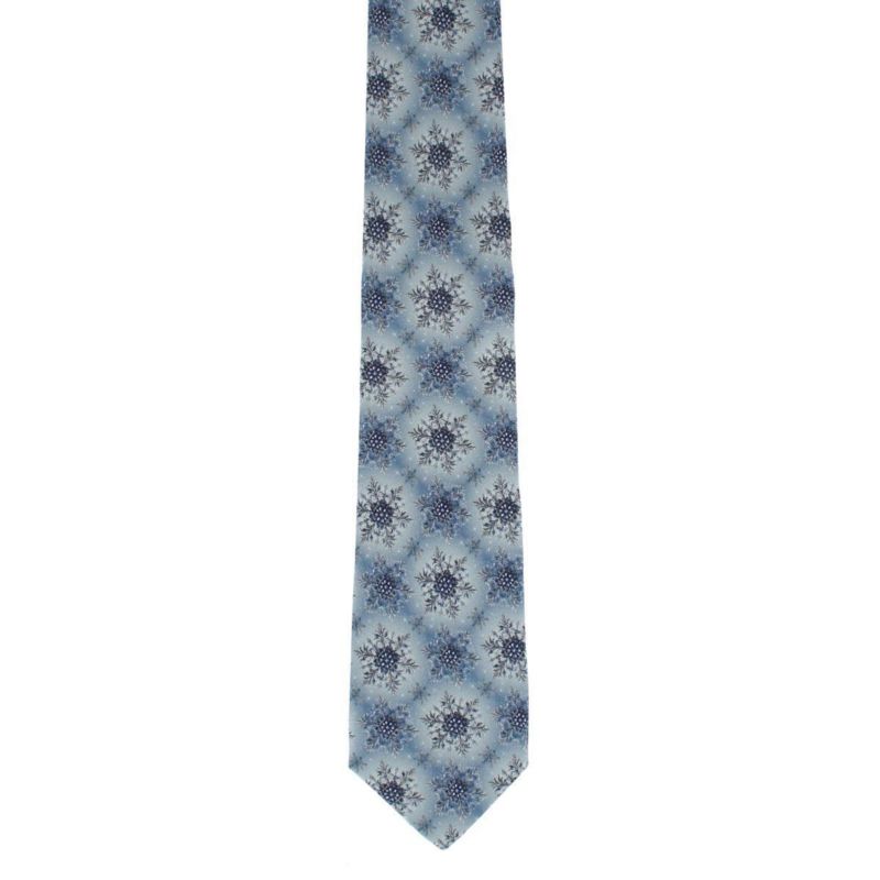 Men's Clarence The Classy Snowflake Silk Holiday Necktie