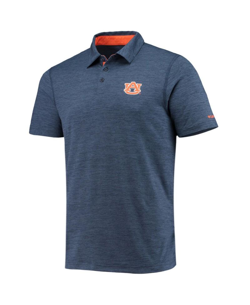 Men's Navy Auburn Tigers Tech Trail Omni-Shade Polo Shirt