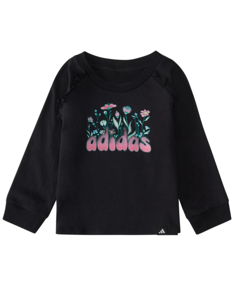 Baby Girls' Long-Sleeve Top and Pants, 2-Piece Set