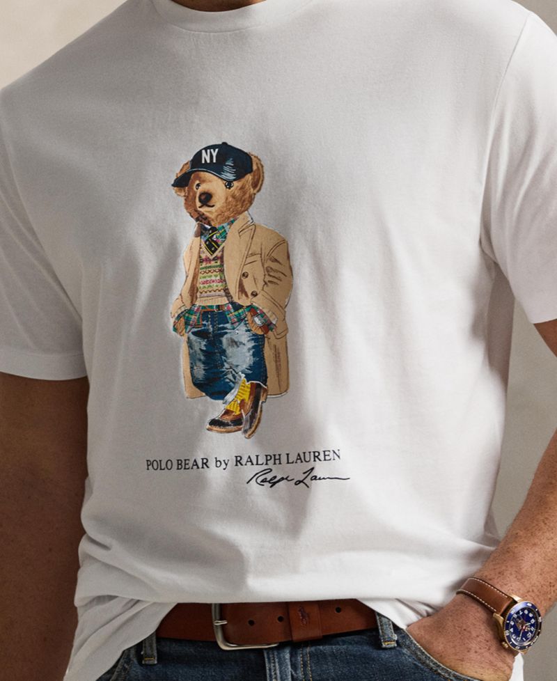 Men's Big & Tall Polo Bear Graphic Regular-Fit T-Shirt