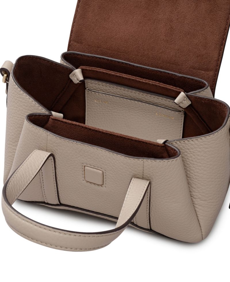 The Chancery Small Leather Flapover Crossbody Satchel Bag