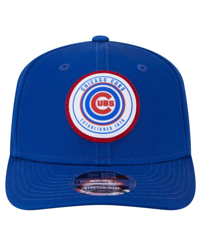 Men's Royal Chicago Cubs Circle Patch 9SEVENTY Stretch-Snap Hat