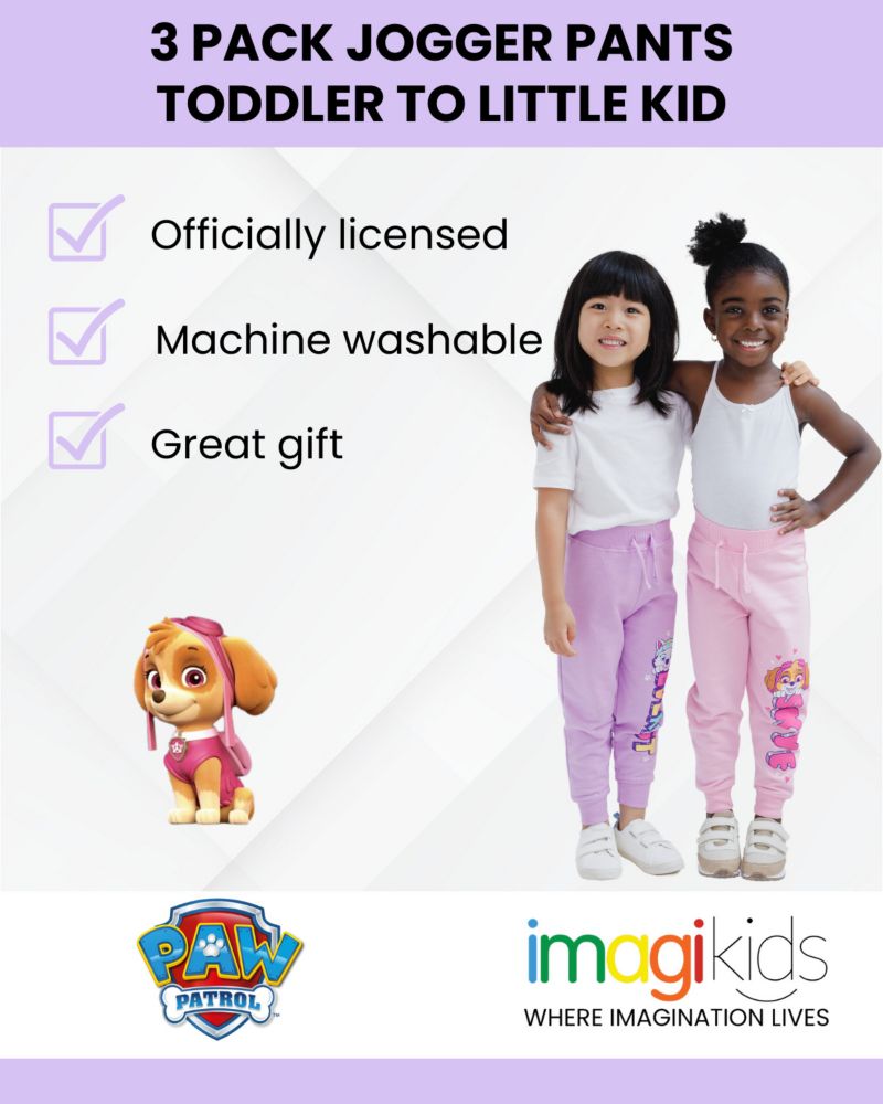 Toddler Girls Fleece 3 Pack Pants to (2T - 7-8