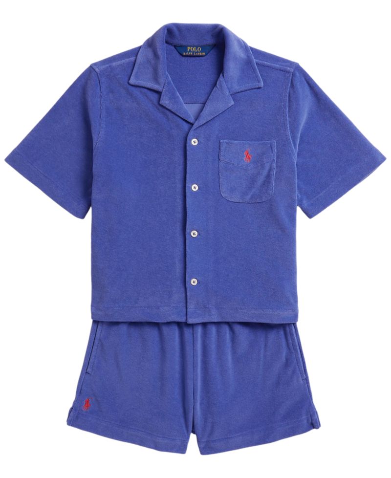 Girls' 7-16 Terry Shirt & Short, 2-Piece Set
