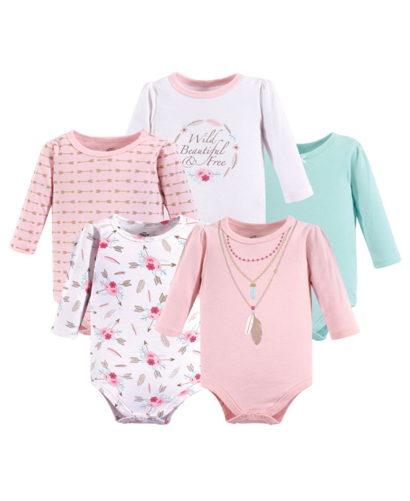 Treasure 5Pk Long Sleeve Bodysuits
