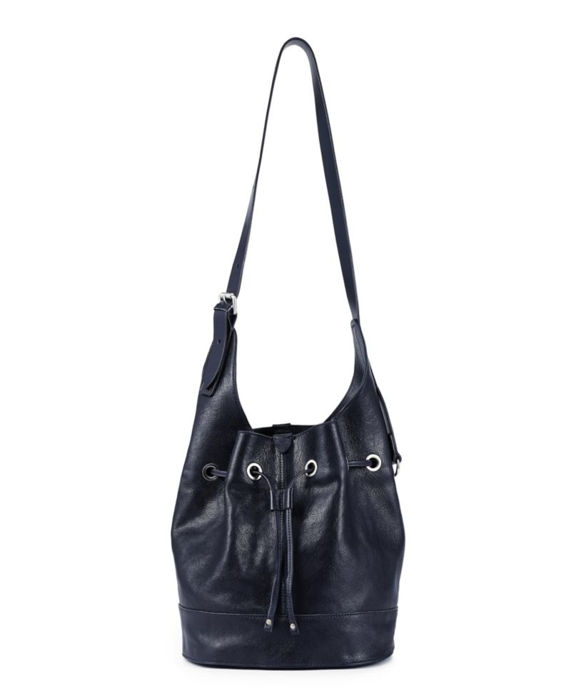 Lily Large Leather Shoulder Bucket Bag