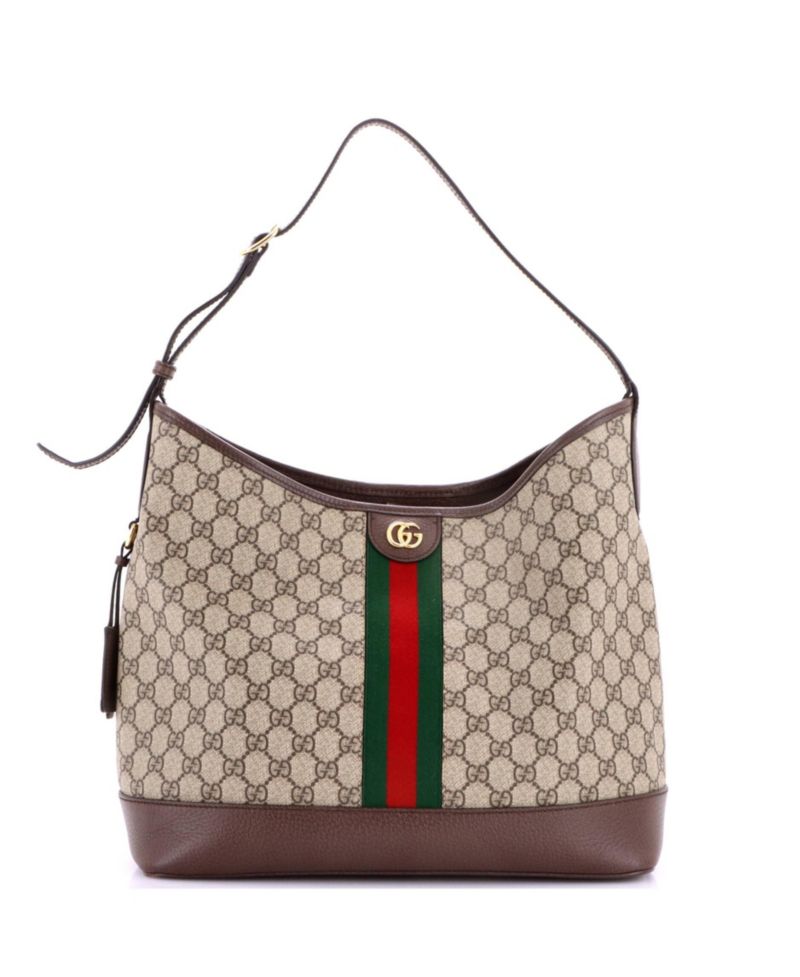 Large Ophidia Hobo Bag GG Coated Canvas