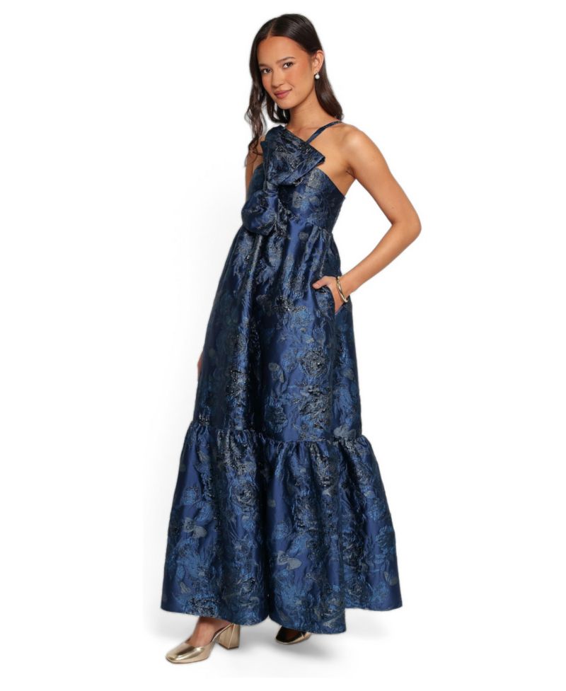 Women's Betina One-Shoulder Bow-Front Maxi Dress