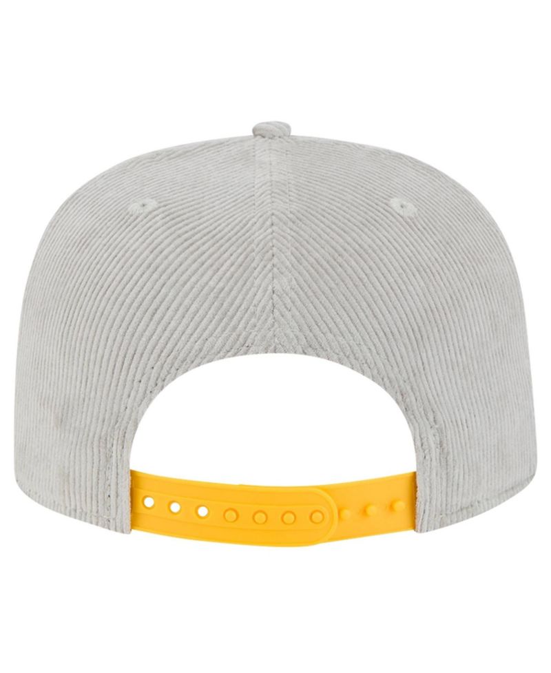 Men's Gray Oakland Athletics Corduroy Golfer Snapback Hat