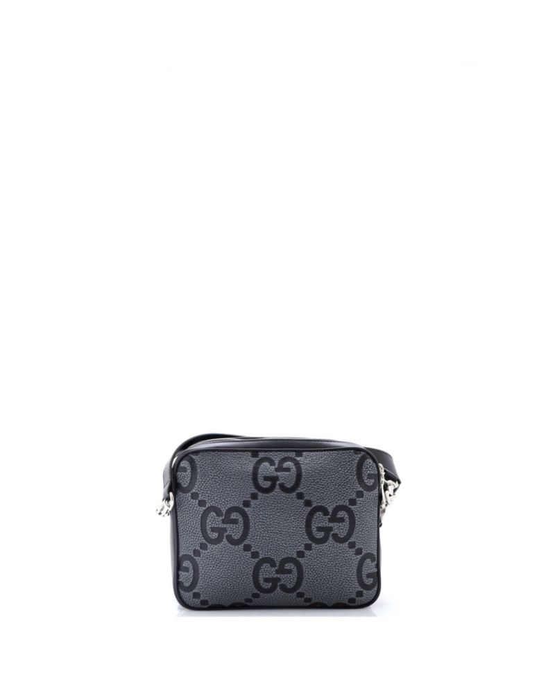 Small Front Pocket Crossbody Messenger Jumbo GG Embossed Leather