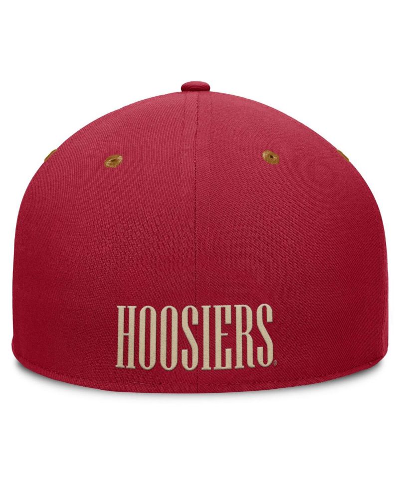 Men's Crimson/Brown Indiana Hoosiers NoBo Fitted Hat