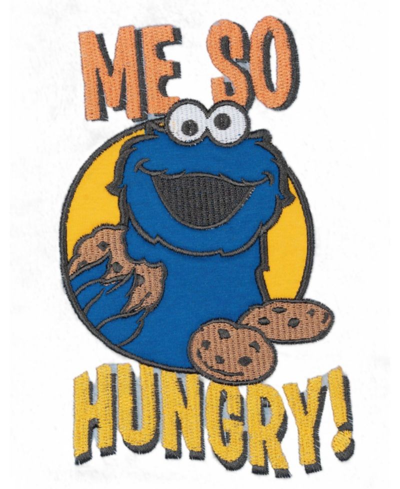 Boys' 4-20 Cookie Monster Cotton-Blend Fleece Ribbed-Cuff Sweatshirt and Pants, 2-Piece Set