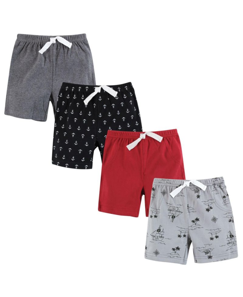Baby Boys Hudson Four-Pair Active Shorts Bundle