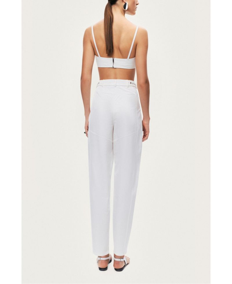 Women's High-Waist Tailored Tapered Pants