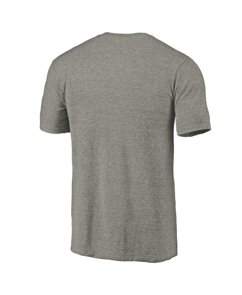 Men's Ash Milwaukee Brewers Cooperstown Collection Forbes Tri-Blend T-Shirt