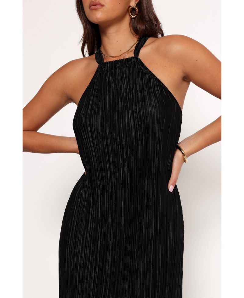 Women's Melody Plisse Halter Maxi Dress
