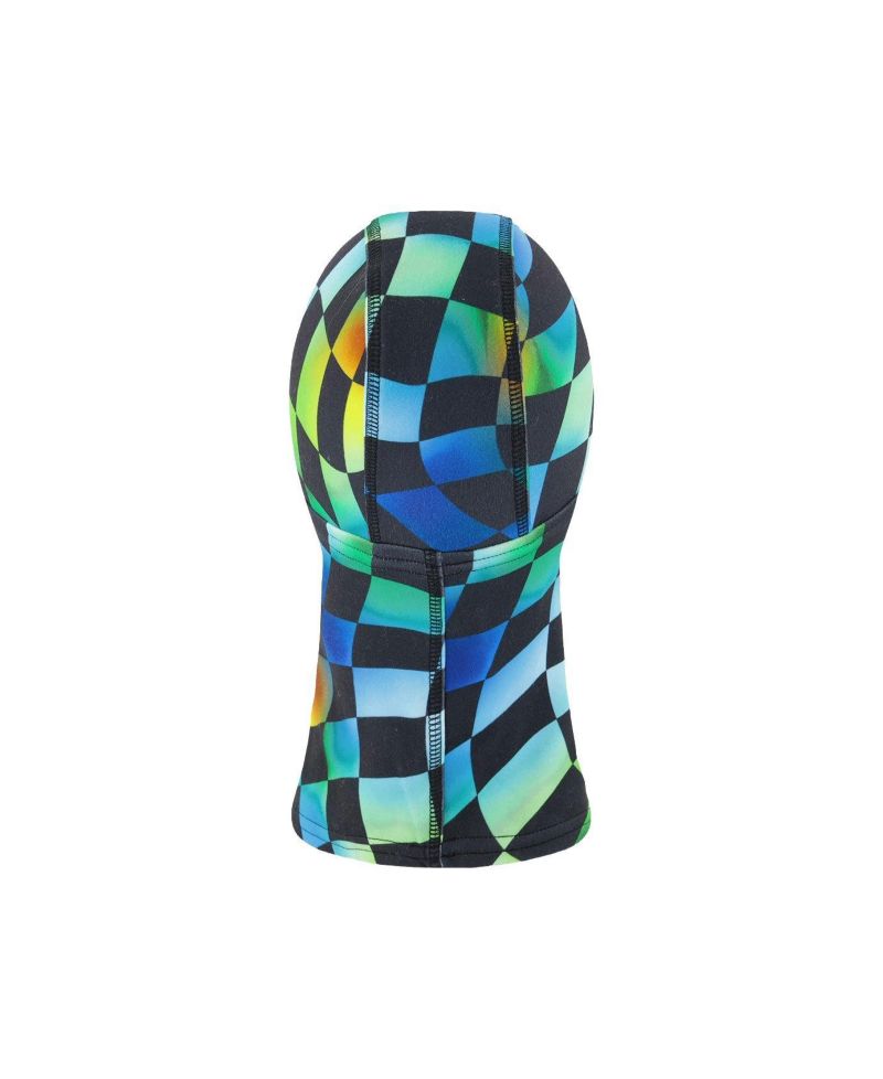 Little and Big Boy(5-14) Brushed Jersey Balaclava Checkered Print