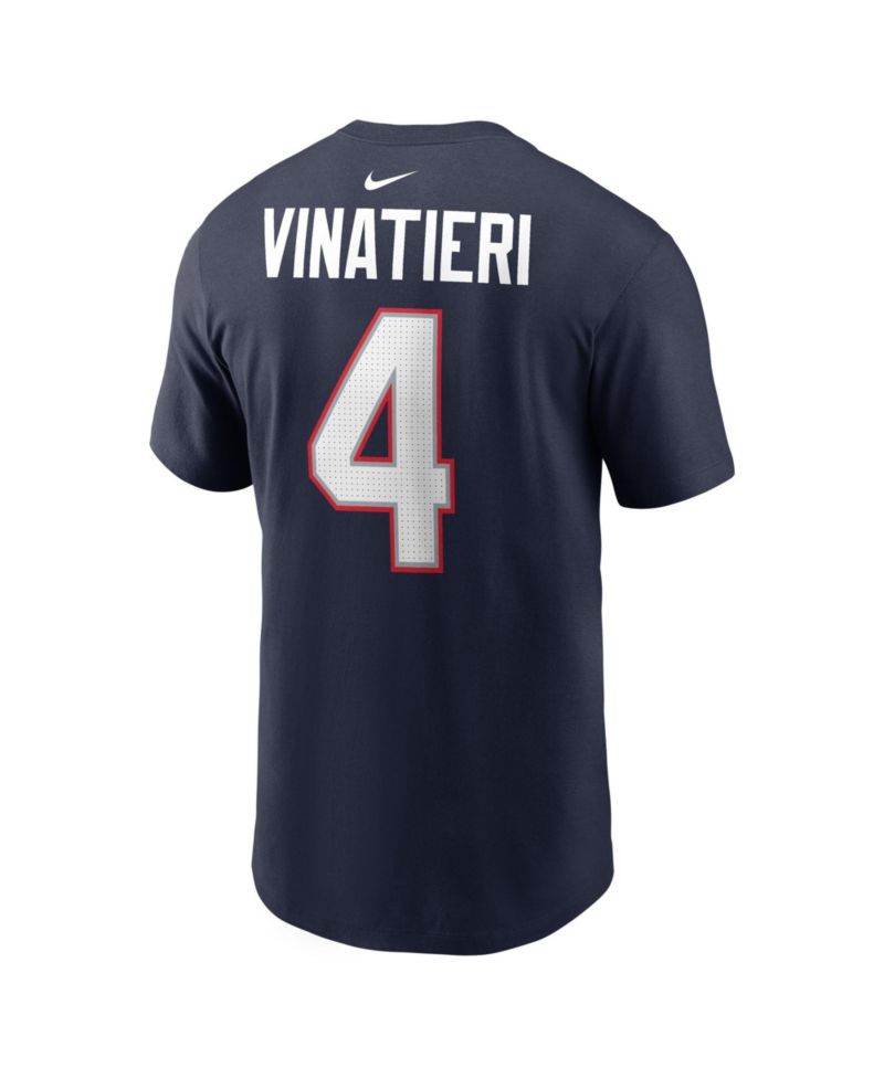 Men's New England Patriots Adam Vinatieri Crewneck T-Shirt