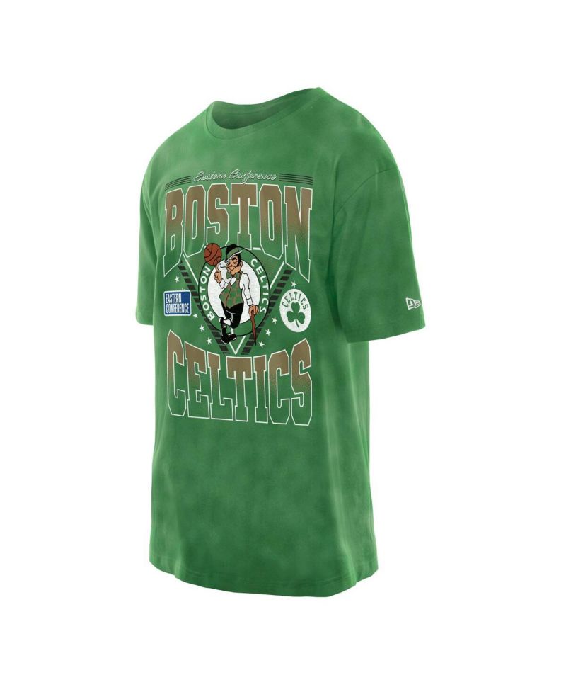 Men's Kelly Green Boston Celtics Boxy Old School Sport Vintage Wash T-Shirt