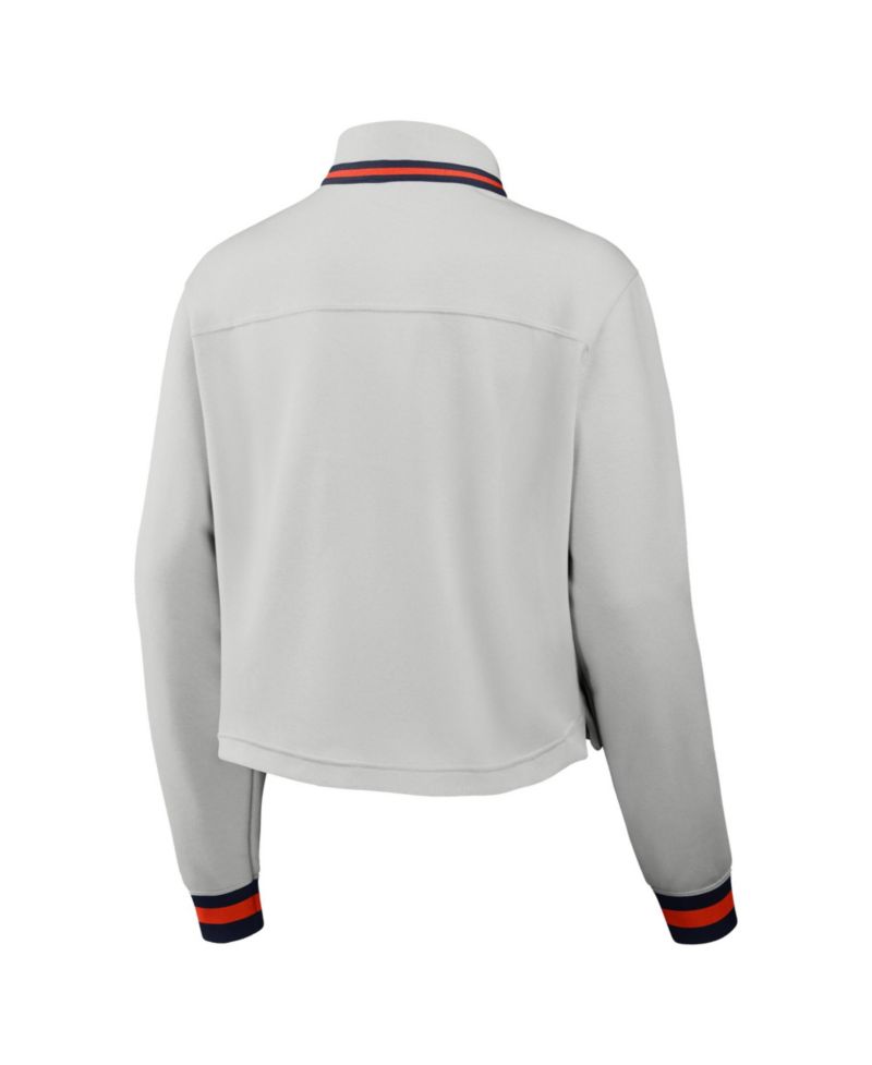 Women's Gray Auburn Tigers Legacy Heritage Dri-FIT Half-Zip Sweatshirt
