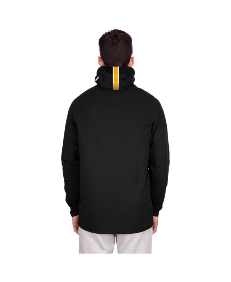 Men's Black Minnesota Vikings Functional Fandom Balaclava Helmet Stripe Tri-Blend Hoodie