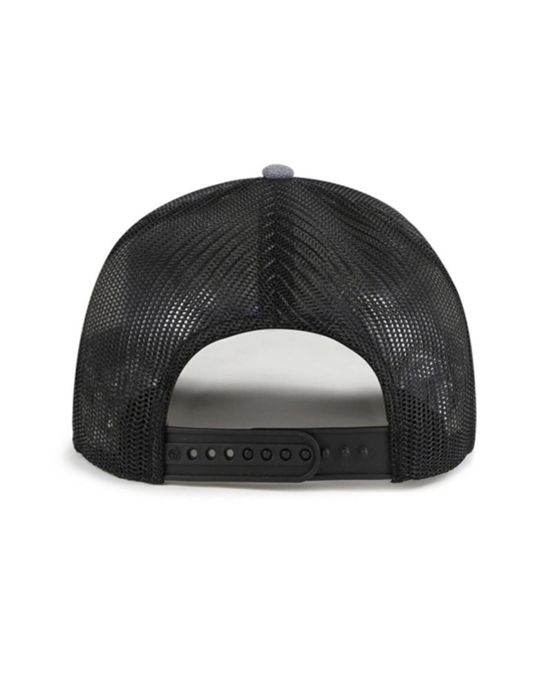 Men's Charcoal Los Angeles Angels Carbon Rope Trucker Adjustable Hat