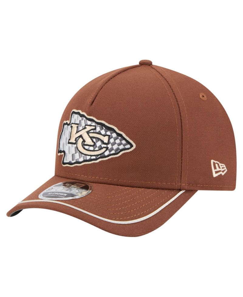 Men's Brown Kansas City Chiefs Motorsport 9FORTY Adjustable Hat