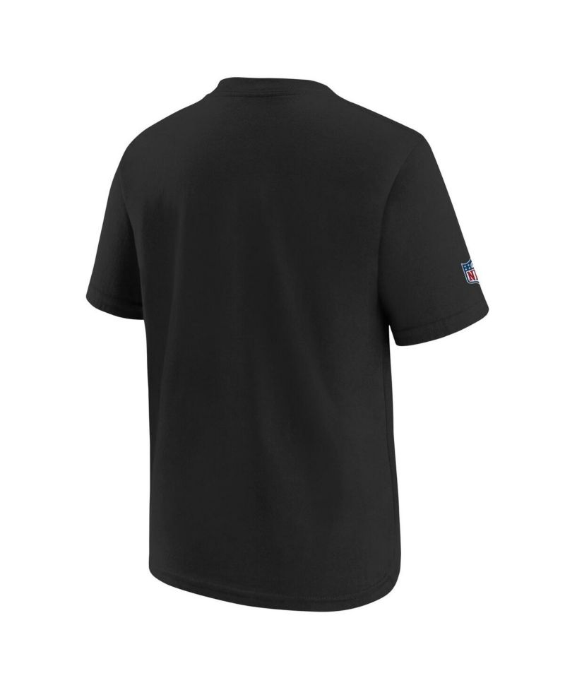 Big Boys and Girls Black Atlanta Falcons 2024 NFL Crucial Catch T-Shirt
