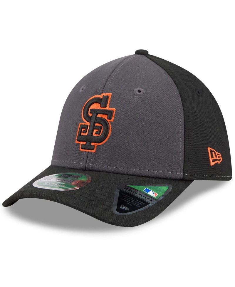 Men's Gray/Black San Francisco Giants Player Replica Alternate 39THIRTY Flex Hat