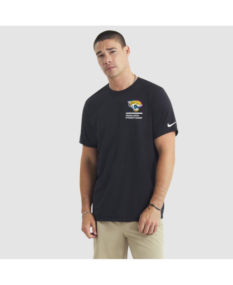 Men's Black Jacksonville Jaguars 2025 NFL Crucial Catch Tri-Blend Dri-FIT T-Shirt