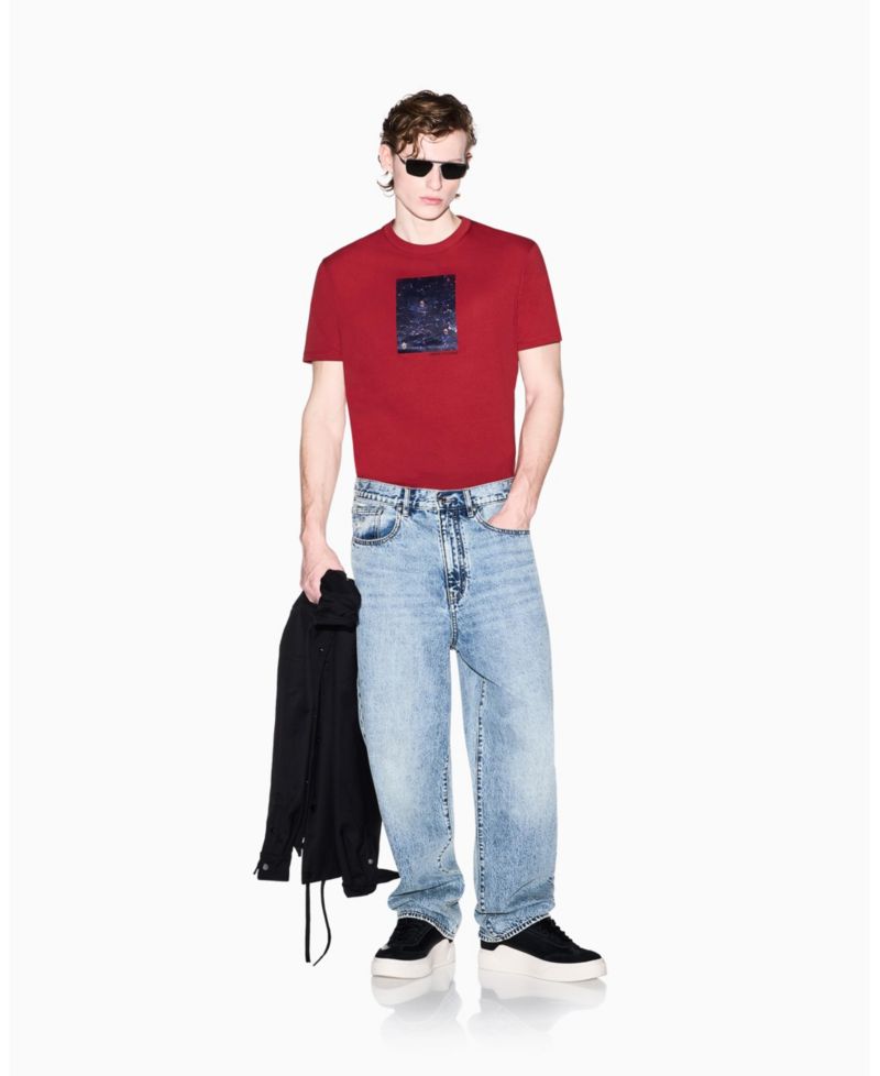 Men's Short Sleeve Floral Box T-Shirt