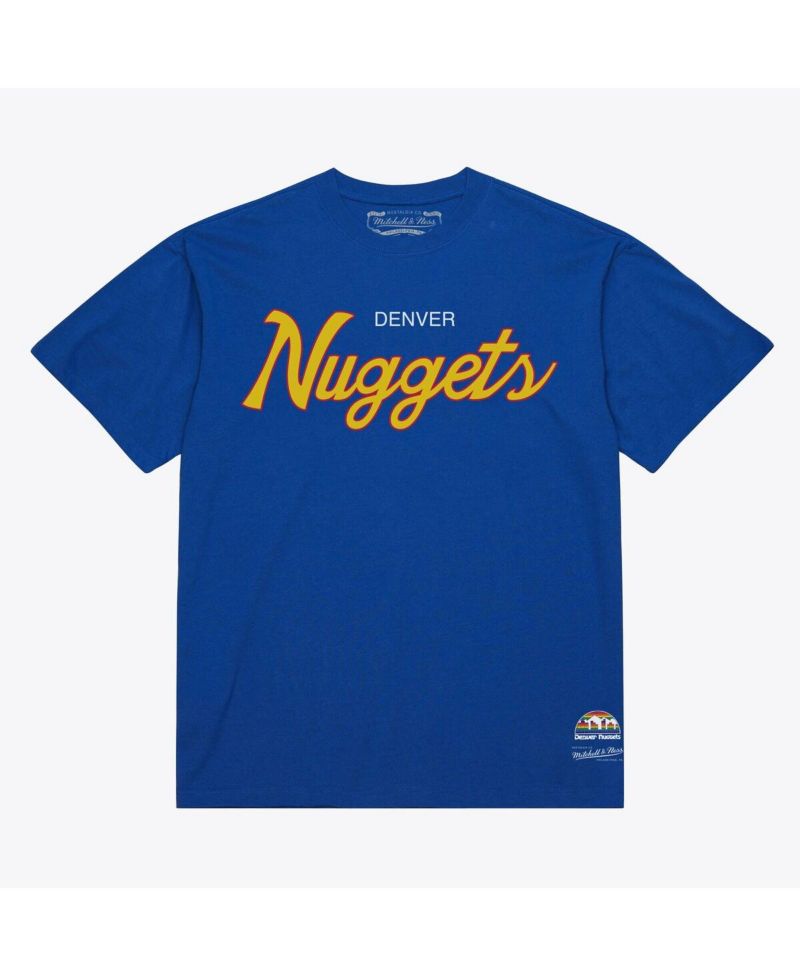 Men's Royal Denver Nuggets Vintage Wordmark T-Shirt