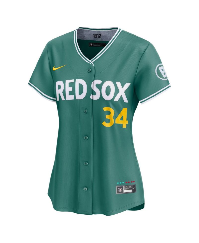 Women's David Ortiz Green Boston Red Sox 2025 City Connect Limited Retired Player Jersey